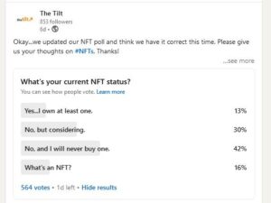 The Tilt LinkedIn Survey about NFTs