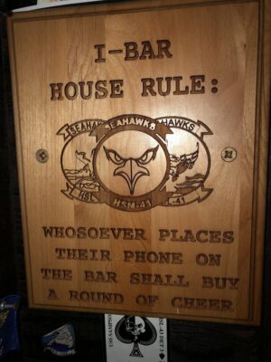 I-bar house rules sign